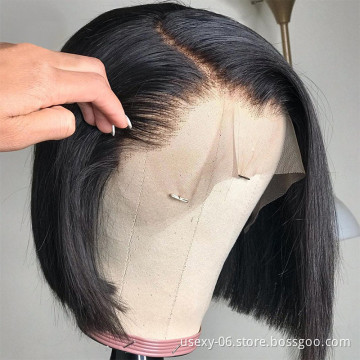 Cheap Price Short Bob Human Hair Wig,Short Cheap Wholesale Lace Front Wig,Mink Brazilian Hair Wig